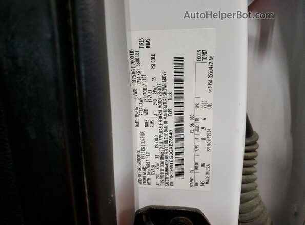 1FTEW1EG3GKE78640 2016 FORD F150 White VIN sticker view