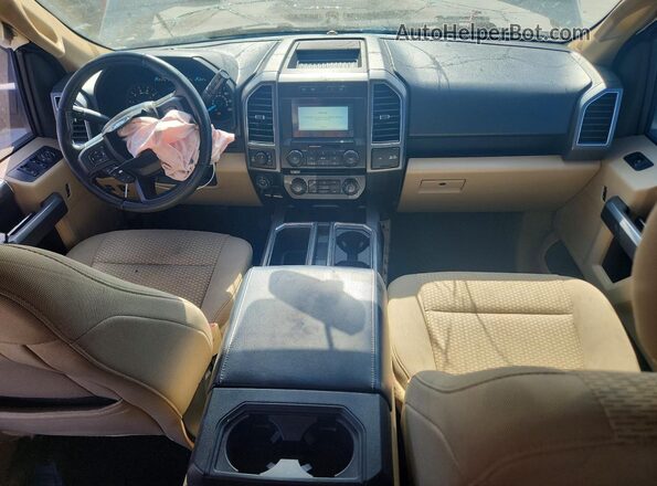 1FTEW1EG3JKD04669 2018 FORD F150 Желто-коричневый Вид панели приборов