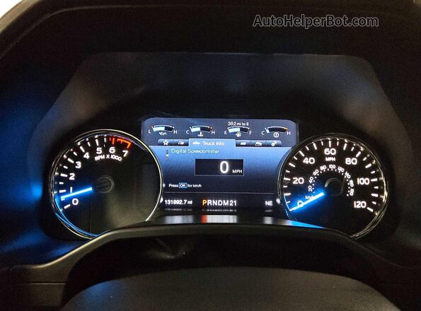 1FTEW1EG5GFB22361 2016 FORD F150 Black Vista del cuadro de instrumentos