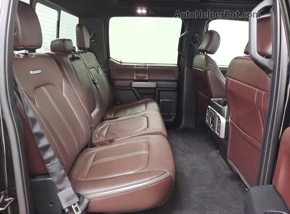 1FTEW1EG5GFB22361 2016 FORD F150 Black Vista de los asientos traseros
