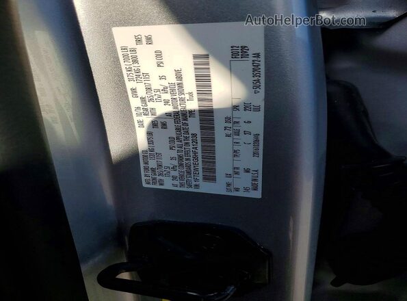 1FTEW1EG5HFA12038 2017 FORD F150 Silver Vista de la etiqueta del VIN