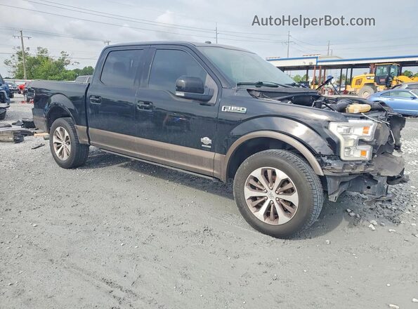 1FTEW1EG5HFC82032 2017 FORD F150 Black Передня права чверть