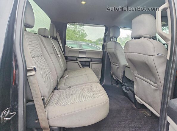 1FTEW1EG7GFA57285 2016 FORD F150 Black Widok tylnych siedzeń