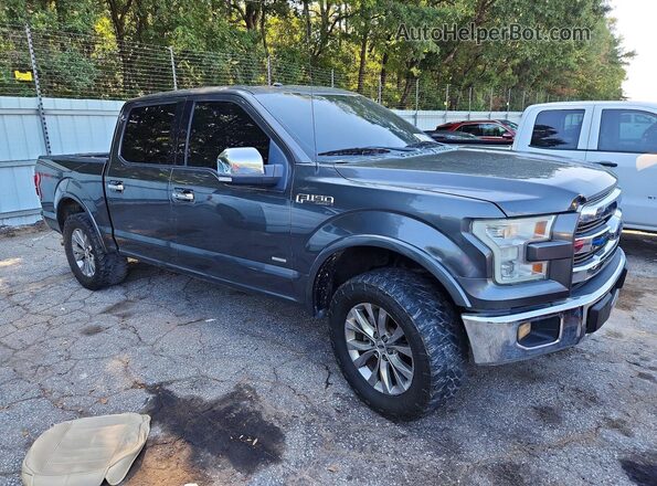 1FTEW1EG7GFC55395 2016 FORD F150 Gray Delantero derecho