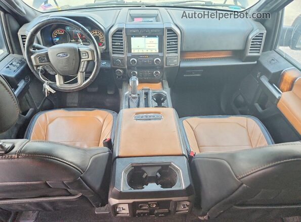 1FTEW1EG7HFB33458 2017 FORD F150 Gray Vista del salpicadero