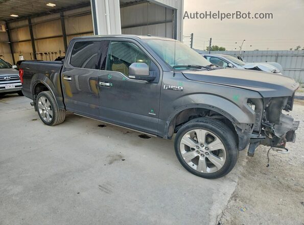 1FTEW1EG7HFB33458 2017 FORD F150 Gray Delantero derecho