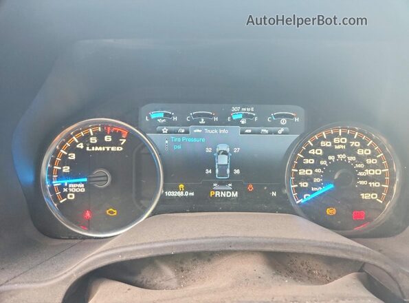 1FTEW1EG7HFB33458 2017 FORD F150 Gray Vista del cuadro de instrumentos