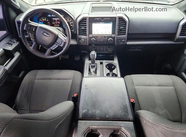 1FTEW1EG7HKC28495 2017 FORD F150 Black Вид салону спереду