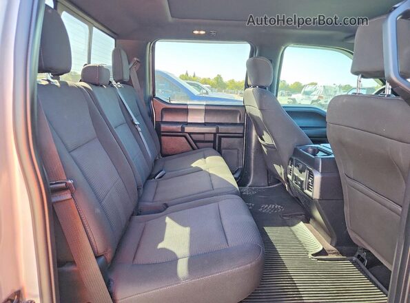 1FTEW1EG7HKC84503 2017 FORD F150 Silver Вид задніх сидінь