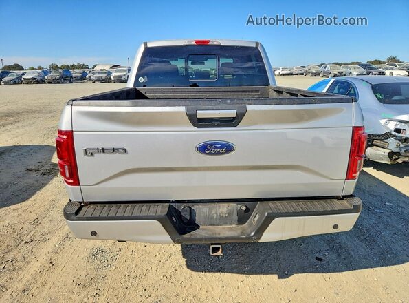 1FTEW1EG7HKC84503 2017 FORD F150 Silver Вид ззаду