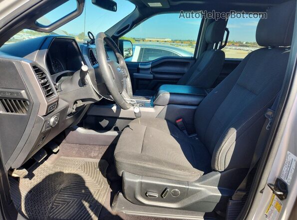 1FTEW1EG7HKC84503 2017 FORD F150 Silver Вид салону спереду