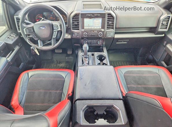 1FTEW1EG8HFB05992 2017 FORD F150 White Widok deski rozdzielczej