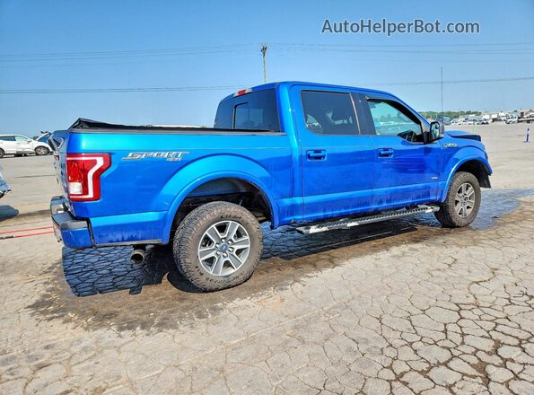 1FTEW1EG9GFA35921 2016 FORD F150 Blue Հետևի աջ