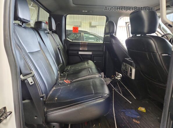 1FTEW1EG9JFB62093 2018 FORD F150 White Widok tylnych siedzeń