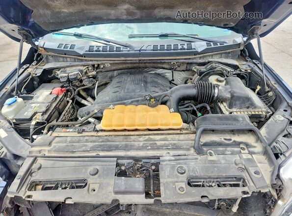 1FTEW1EGXGFA46877 2016 FORD F150 Blue უკანა სალონის ხედი