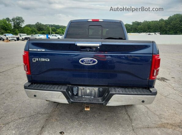 1FTEW1EGXGFA46877 2016 FORD F150 Blue უკანა ხედი