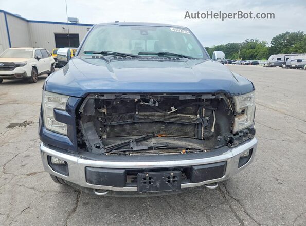 1FTEW1EGXGFA46877 2016 FORD F150 Blue წინა ხედი