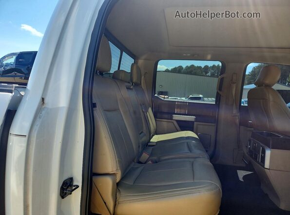 1FTEW1EGXJKD63346 2018 FORD F150 White Widok tylnych siedzeń