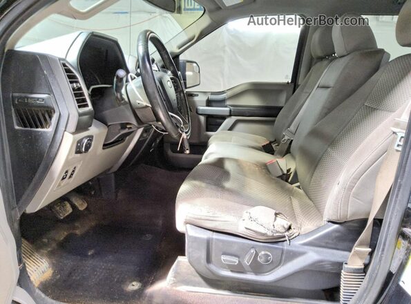 1FTEW1EP0GFB83293 2016 FORD F150 Black Vista interior delantera
