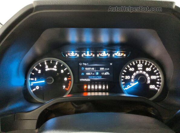 1FTEW1EP0GFB83293 2016 FORD F150 Black Vista del cuadro de instrumentos