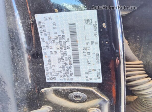 1FTEW1EP0GFB83293 2016 FORD F150 Black Vista del compartimento del motor