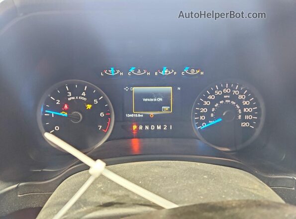 1FTEW1EP1HFB70974 2017 FORD F150 White Instrument cluster view