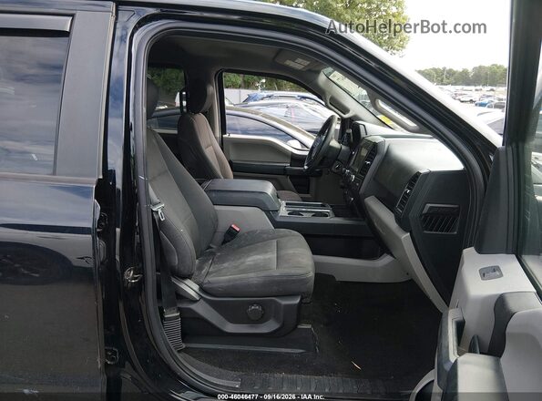 1FTEW1EP1JFE06612 2018 FORD F150 Black Widok wnętrza z przodu