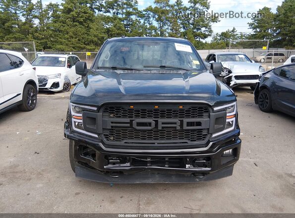1FTEW1EP1JFE06612 2018 FORD F150 Black Widok zestawu wskaźników