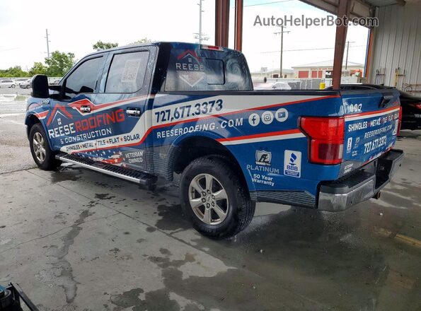 1FTEW1EP1KKC55408 2019 FORD F150 Blue Հետևի ձախ