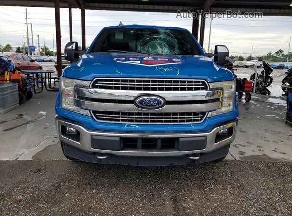 1FTEW1EP1KKC55408 2019 FORD F150 Blue Դիմացի տեսք