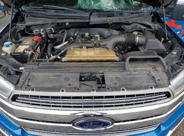 1FTEW1EP1KKC55408 2019 FORD F150 Blue Սալոնի հետևի տեսք