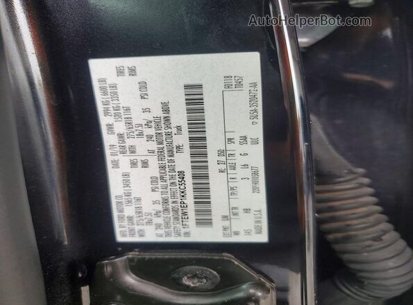 1FTEW1EP1KKC55408 2019 FORD F150 Blue Շարժիչի բաժամունքի տեսք