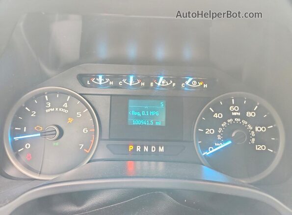 1FTEW1EP1LKD99476 2020 FORD F150 White Вид щитка приладів