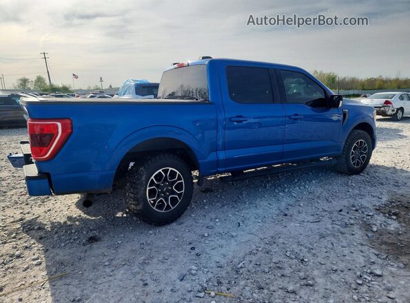 1FTEW1EP1MFA68522 2021 FORD F150 Blue Задня права чверть