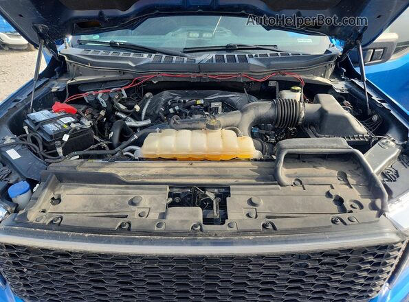 1FTEW1EP1MFA68522 2021 FORD F150 Blue Вид задньої частини салону