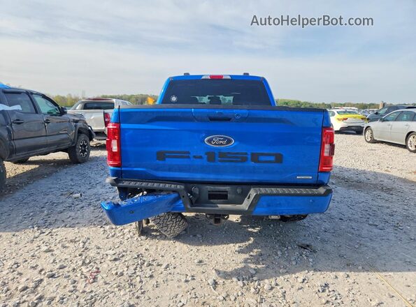 1FTEW1EP1MFA68522 2021 FORD F150 Blue Вид ззаду