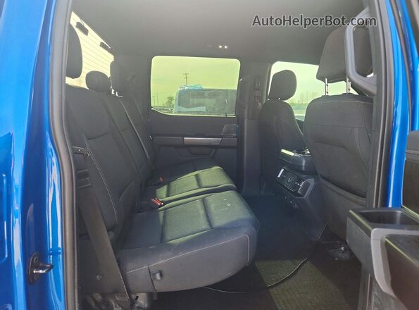 1FTEW1EP1MFA68522 2021 FORD F150 Blue Вид задніх сидінь