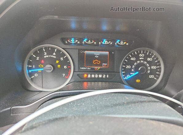 1FTEW1EP2HFA06343 2017 FORD F150 Blue Սարքավորումների վահանակի տեսք