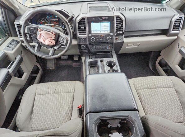 1FTEW1EP2HFA06343 2017 FORD F150 Blue Առջևի վահանակի տեսք