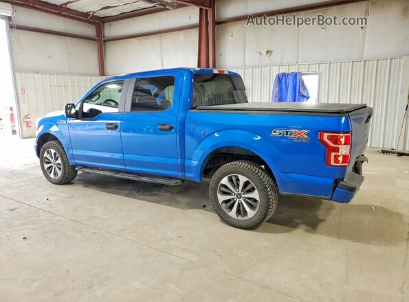 1FTEW1EP2KFB87631 2019 FORD F150 Blue Tył lewy