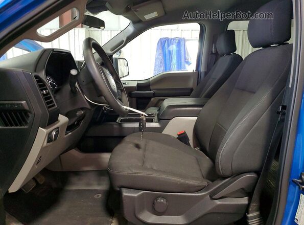 1FTEW1EP2KFB87631 2019 FORD F150 Blue Widok wnętrza z przodu