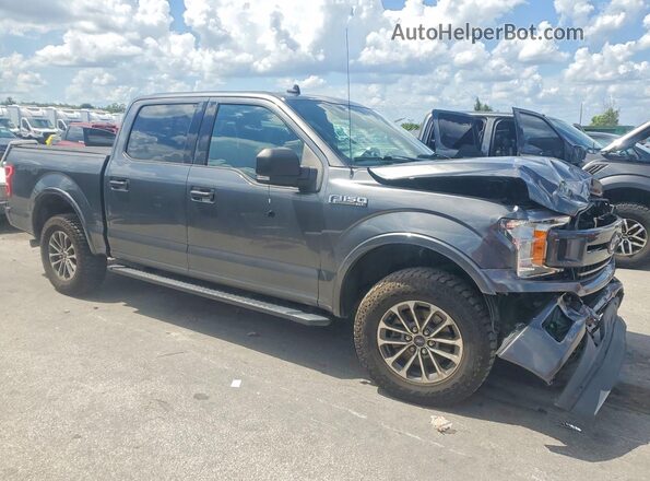 1FTEW1EP2LFB52833 2020 FORD F150 Gray Delantero derecho