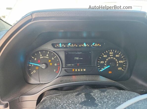 1FTEW1EP2LKE59409 2020 FORD F150 Silver Вид щитка приладів