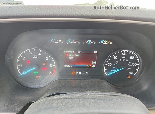 1FTEW1EP2MKF10330 2021 FORD F150 White Instrument cluster view