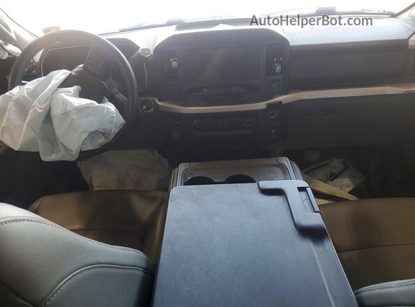 1FTEW1EP2MKF10330 2021 FORD F150 White Dashboard view