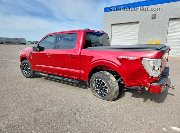 1FTEW1EP2NKE65522 2022 FORD F150 Red Tył lewy