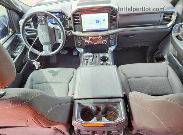 1FTEW1EP2NKE65522 2022 FORD F150 Red Widok deski rozdzielczej
