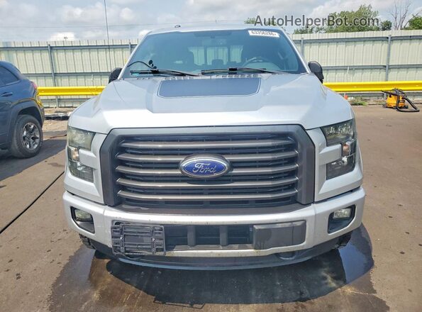 1FTEW1EP3GFC98793 2016 FORD F150 Silver Widok z przodu