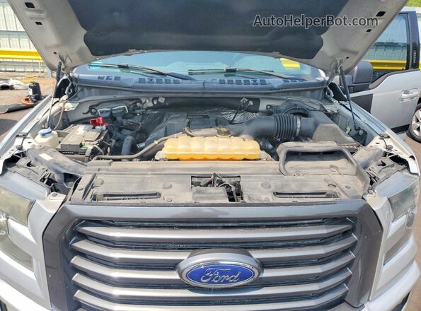 1FTEW1EP3GFC98793 2016 FORD F150 Silver Widok wnętrza z tyłu