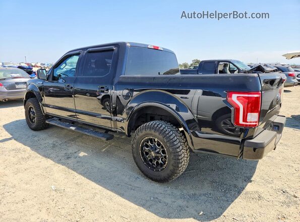 1FTEW1EP3GKE67119 2016 FORD F150 Black Հետևի ձախ